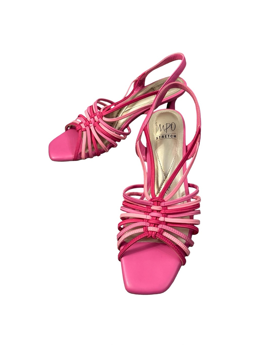 Impo Pink Strappy Slingback Barbiecore, Feminine, VTG Inspired Kitten Heels 9.5